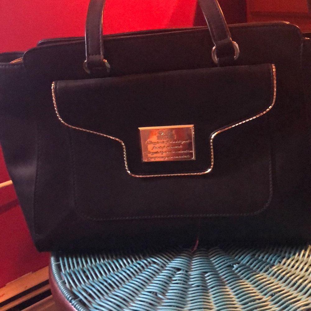 LOVE MOSCHINO black leather bag